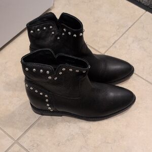 Studded Black Ankle Boots